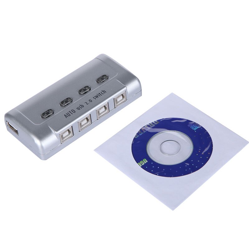 Bộ chia sẻ máy in tự động bấm tay MT-SW241 1 ra 4 cổng USB MT-VIKI - Phụ Kiện Điện Tử Việt Nam switch usb 4x1 mt-viki mt-sw241