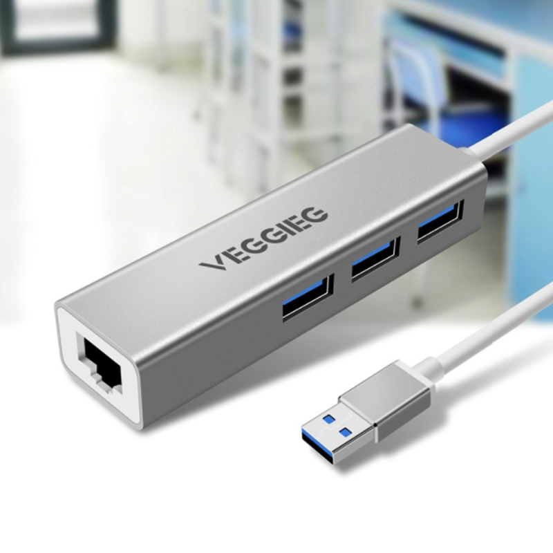bo chia usb 3.0 lan rj45 veggieg u3-3u-s