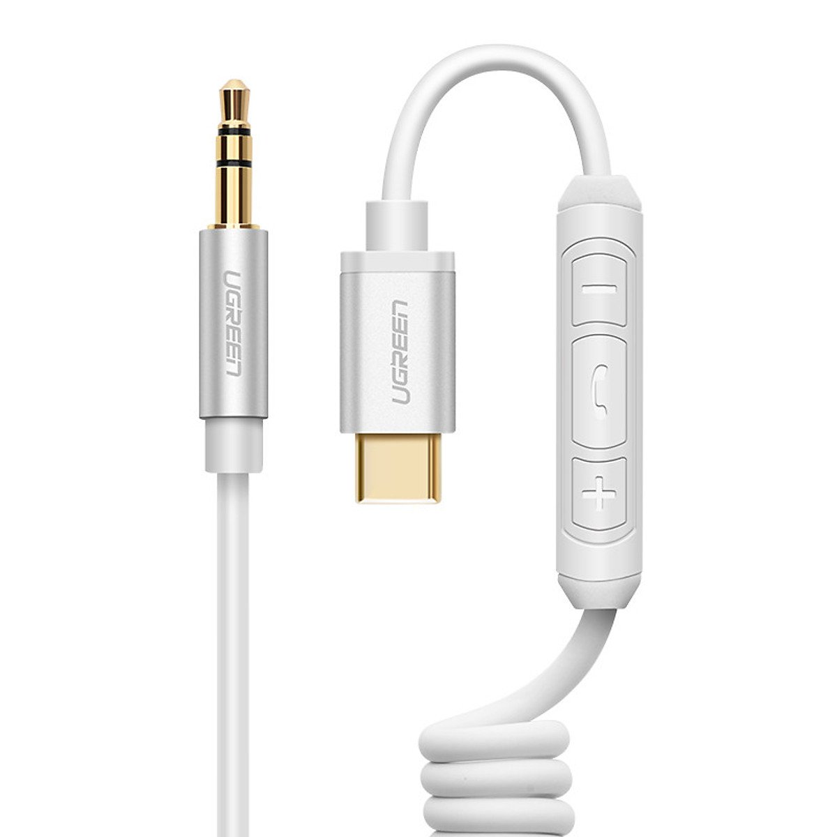 Cáp USB-C ra audio 3.5mm AUX 1 mét Ugreen có micro 30633 30634 - Phụ Kiện Điện Tử Việt Nam ugreen 30633