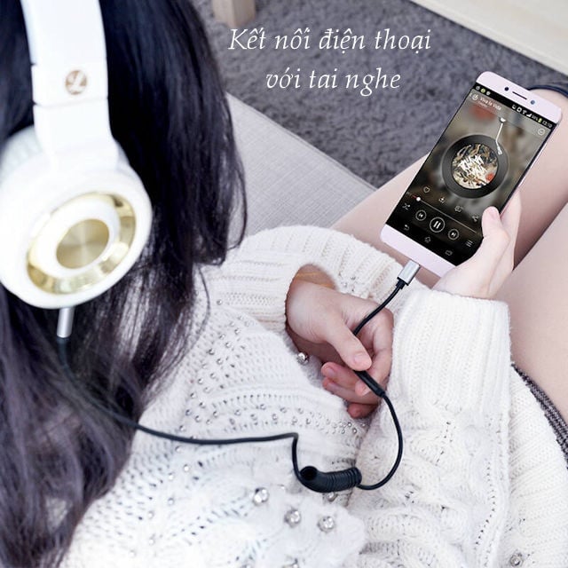 Cáp USB-C ra audio 3.5mm AUX 1 mét Ugreen có micro 30633 30634 - Phụ Kiện Điện Tử Việt Nam ugreen 30633