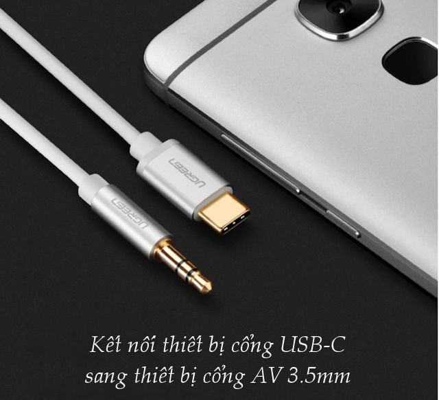 Cáp USB-C ra audio 3.5mm AUX 1 mét Ugreen có micro 30633 30634 - Phụ Kiện Điện Tử Việt Nam ugreen 30633