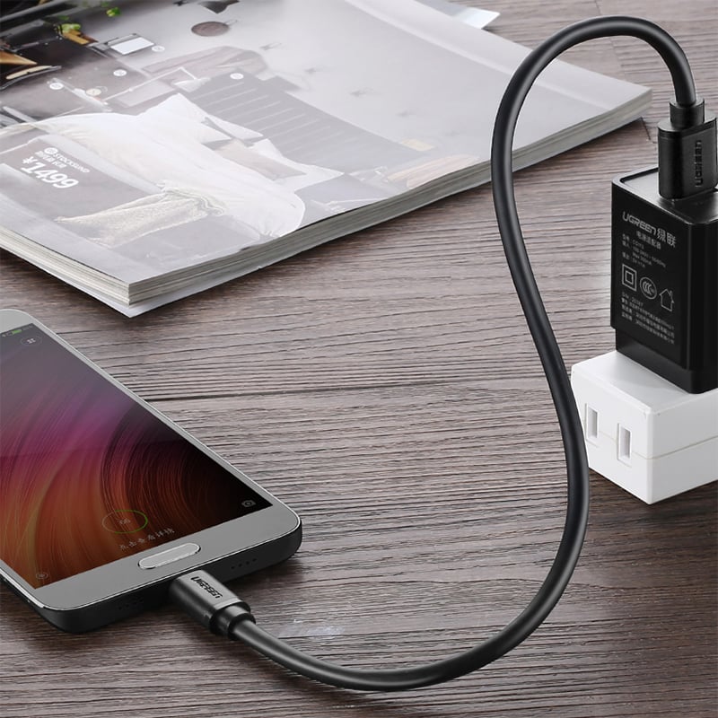 Cáp USB-C 3.0 hỗ trợ sạc nhanh Gen 1 5Gbps UGREEN dài 0.25M | 0.5M | 1M | 1.5M | 2M - Phụ Kiện Điện Tử Việt Nam cap usb 3.0 ra usb-c ugreen