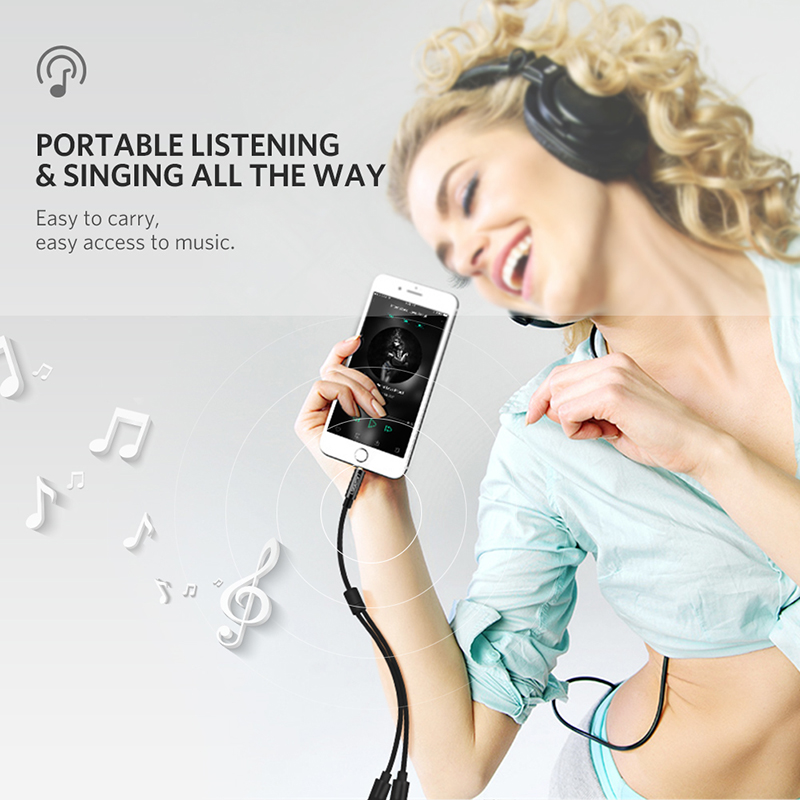 Cáp chia Audio 3.5mm ra một cổng Mic và một cổng ra Loa Ugreen 30620 (đen) - Phụ Kiện Điện Tử Việt Nam ugreen 30620 cap chia audio 3.5mm 1 ben micro 1 ben tai nghe