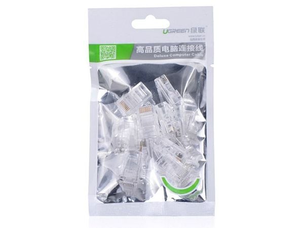 Hạt mạng Cat5 Ugreen 20329 10 hạt / túi - Phụ Kiện Điện Tử Việt Nam Hạt mạng Cat5 Ugreen 20329 10 hạt / túi - Phụ Kiện Điện Tử Việt Nam