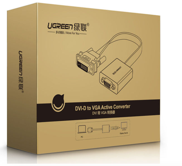 DVI 24+1 to VGA adapter UGREEN 40259 1080P - Phụ Kiện Điện Tử Việt Nam DVI 24+1 to VGA adapter UGREEN 40259 1080P - Phụ Kiện Điện Tử Việt Nam