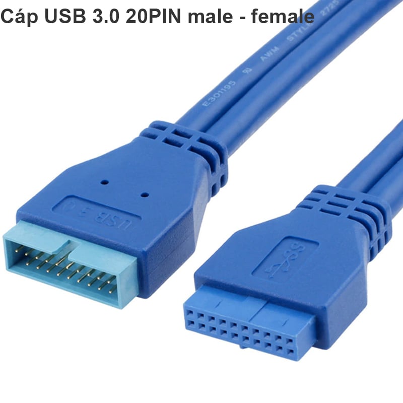 Cáp USB 3.0 20 Pin nối dài male - female - Phụ Kiện Điện Tử Việt Nam cap usb 3.0 20pin