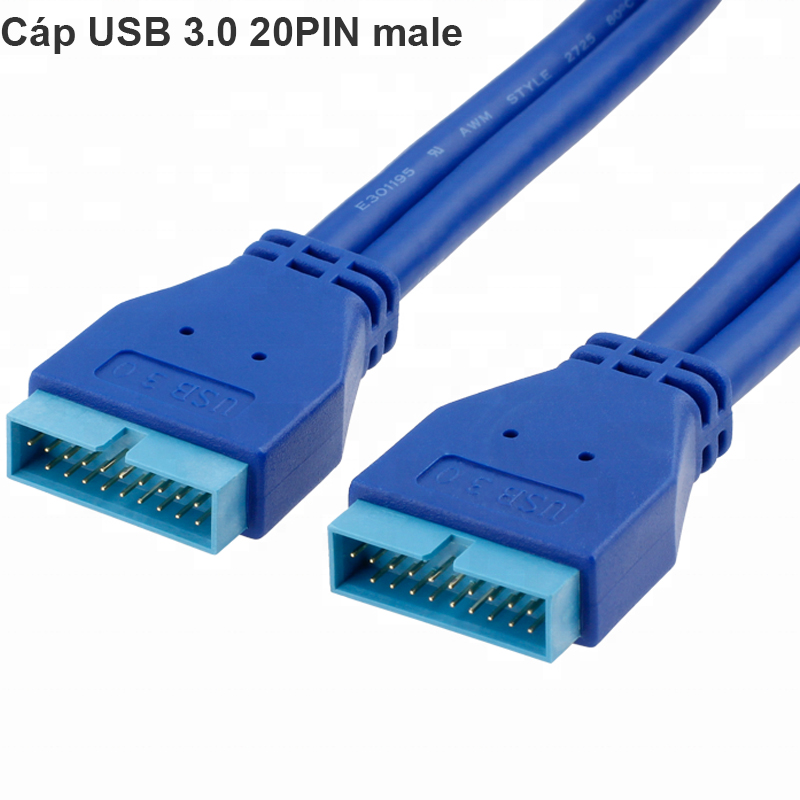 Cáp USB 3.0 20 Pin nối dài male - male - Phụ Kiện Điện Tử Việt Nam cap usb 3.0 20pin