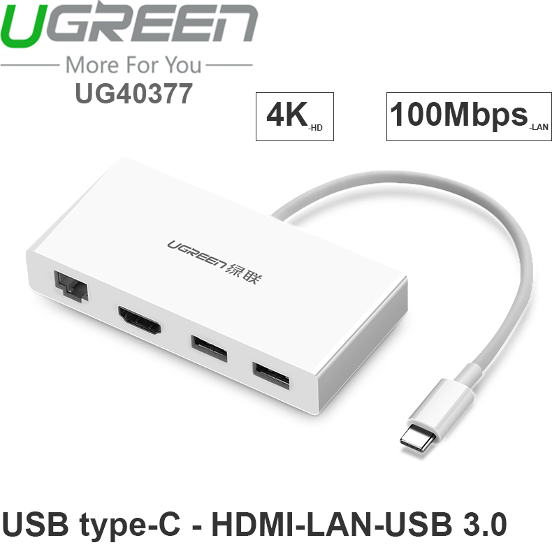 usb-c ra hdmi lan usb 3.0 ugreen 40377