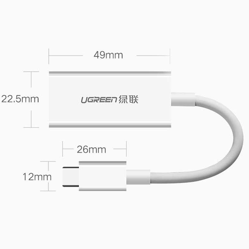 USB C ra HDMI support 4K30Hz 20Cm UGREEN 40273 - Phụ Kiện Điện Tử Việt Nam ugreen 40872 usb-c sang hdmi 4k