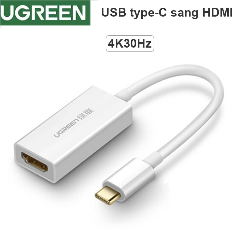USB C ra HDMI support 4K30Hz 20Cm UGREEN 40273 - Phụ Kiện Điện Tử Việt Nam ugreen 40872 usb-c sang hdmi 4k