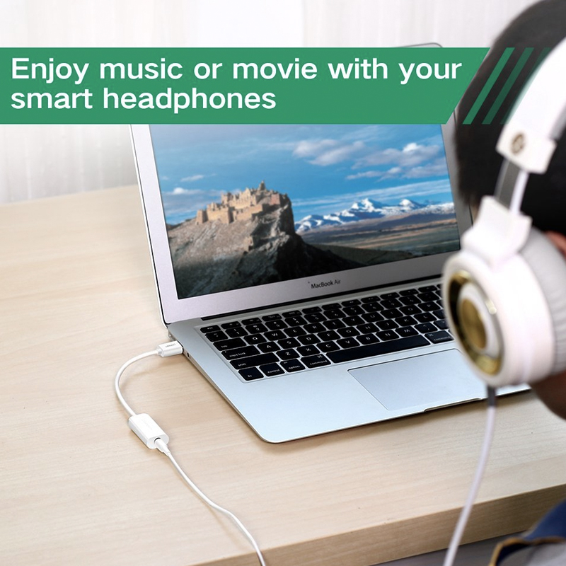 Cạc sound USB 1 cổng 3.5mm Ugreen 30712 - USB sang 3.5mm audio và microphone - Phụ Kiện Điện Tử Việt Nam ugreen 30712