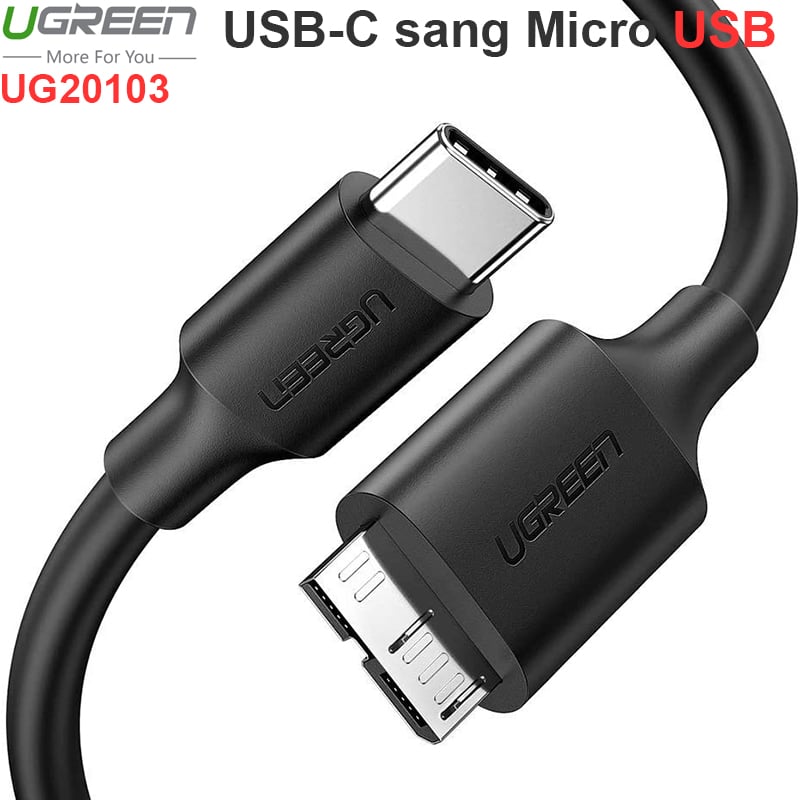 Cáp USB type-C sang Micro USB 1 mét Ugreen 20103 - Phụ Kiện Điện Tử Việt Nam cap usb-c ra micro usb