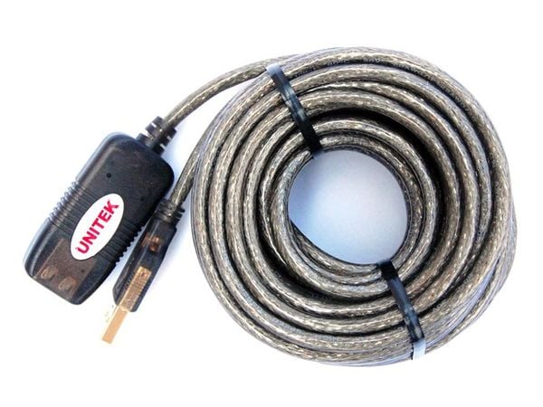 Cáp nối dài USB 2.0 5M 10M 15M 20M 25M 30M 40M Có IC khuếch đại UNITEK - Phụ Kiện Điện Tử Việt Nam
