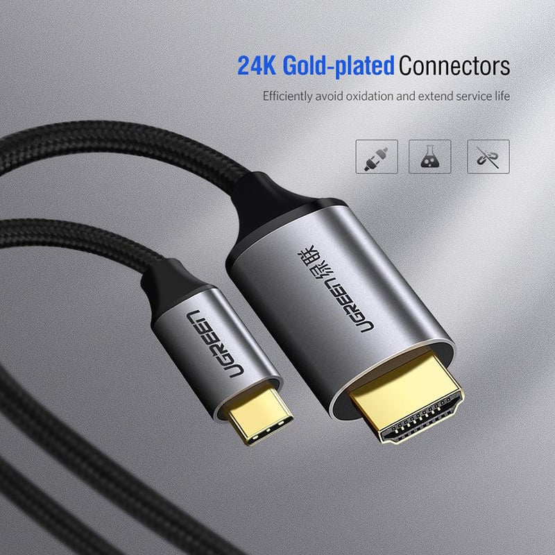 Cáp USB-C ra HDMI 4K60Hz 1.5 mét Ugreen 50570 - Phụ Kiện Điện Tử Việt Nam ugreen 50570 usb-c ra hdmi 4k