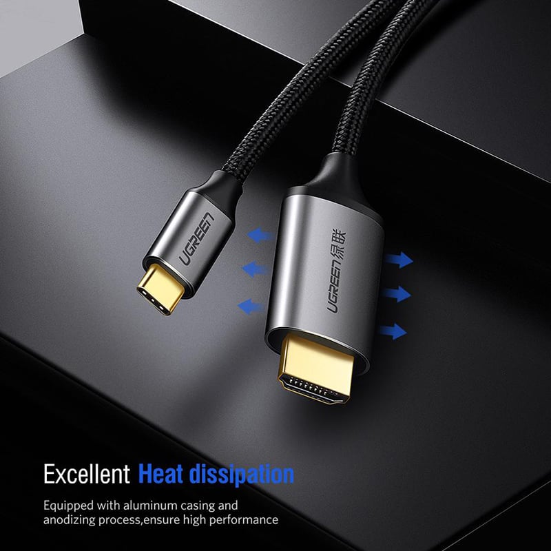Cáp USB-C ra HDMI 4K60Hz 1.5 mét Ugreen 50570 - Phụ Kiện Điện Tử Việt Nam ugreen 50570 usb-c ra hdmi 4k