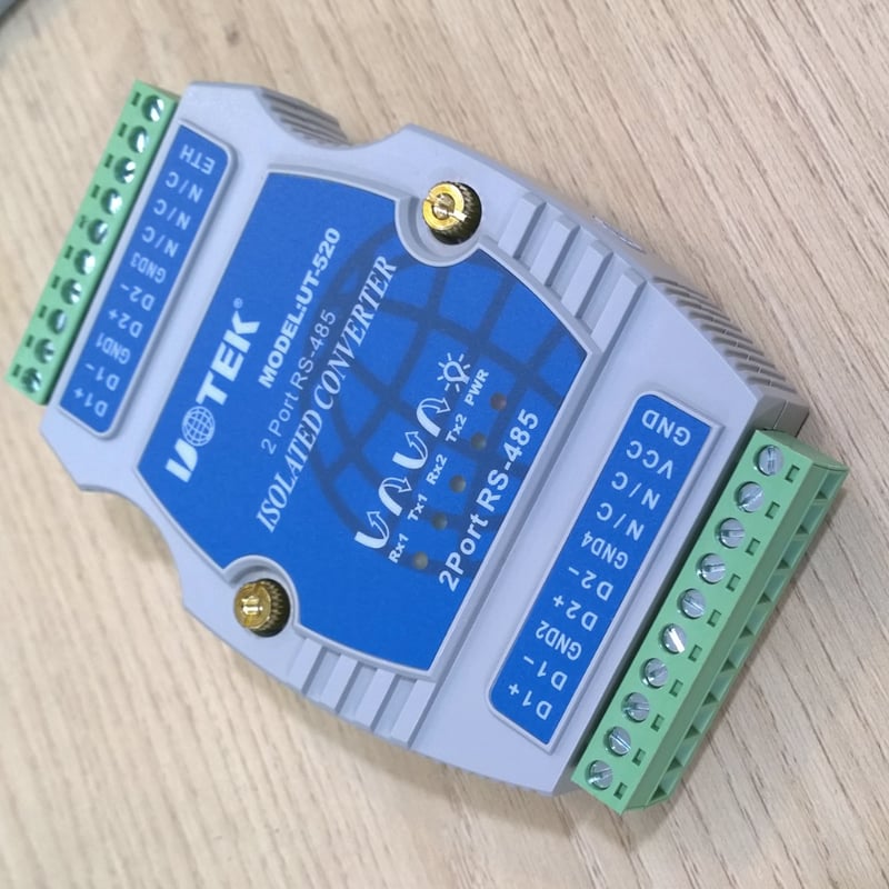 Thiết bị Repeater khuếch đại và kéo dài tín hiệu 2 port RS485 2.4Km UTEK UT-520 - Phụ Kiện Điện Tử Việt Nam utek ut-520