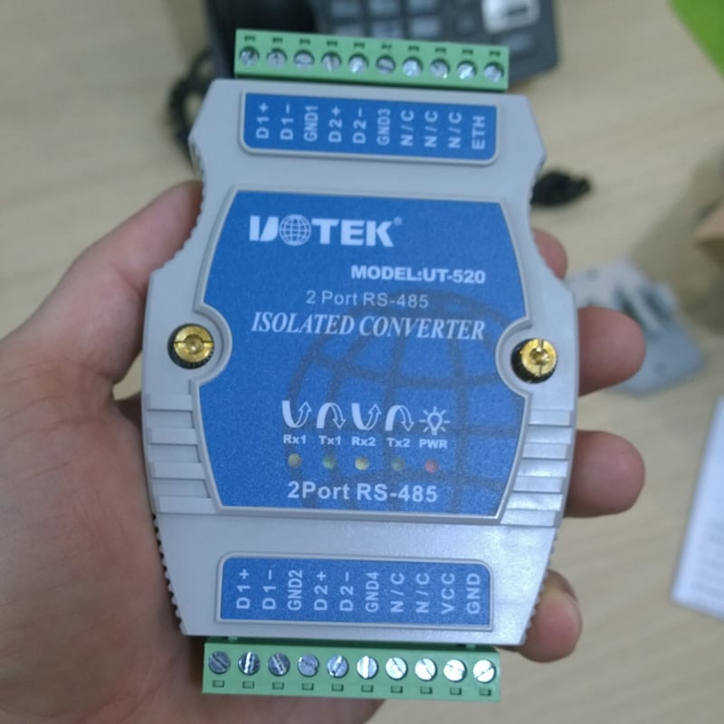 Thiết bị Repeater khuếch đại và kéo dài tín hiệu 2 port RS485 2.4Km UTEK UT-520 - Phụ Kiện Điện Tử Việt Nam utek ut-520
