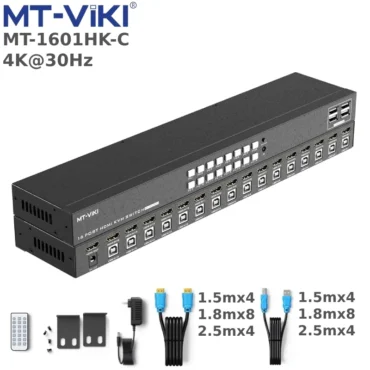 Home Full Width - Phụ Kiện Điện Tử Việt Nam Bộ chuyển mạch HDMI KVM Switch 16 cổng MT-1601HK-C