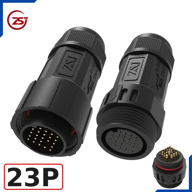 Đầu nối điện chống nước IP68 ZSJ-M25-MFS-23P
