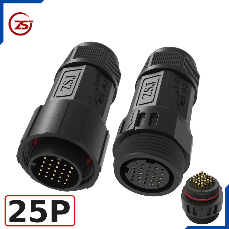 Đầu nối điện chống nước IP68 ZSJ-M25-MFS-25P