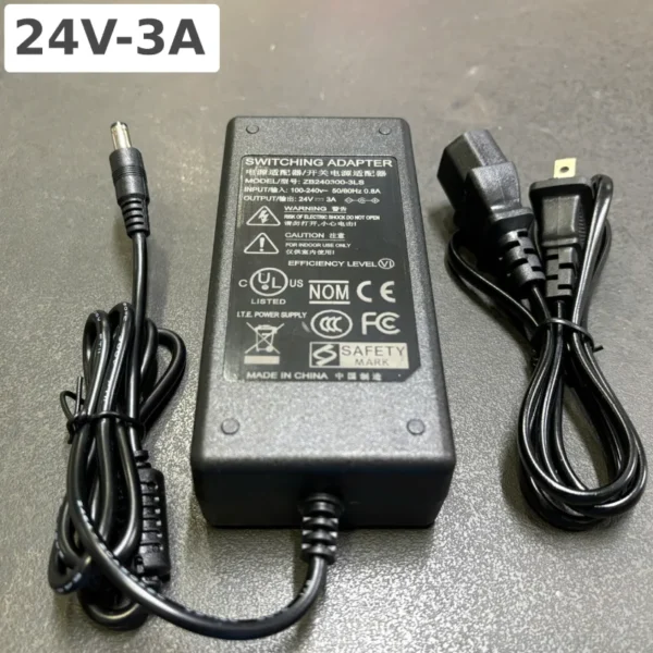 Nguồn DC Adapter 24V-3A ZB240300-3LS