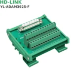 Đầu nối DB25 đực cái gắn thanh ray DIN terminal block HD-Link YL-ADAM39025-M/F - Đầu cái