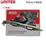 Card PCIe sang 2 cổng COM RS232 Unitek Y-7504B