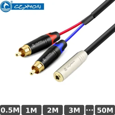 Cáp âm thanh DIY Aux 3.5mm ra 2 RCA CZXYON