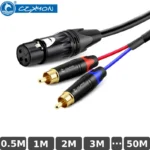 Cáp âm thanh DIY Canon XLR ra 2 RCA CZXYON