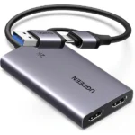 Cáp ghi hình 2 cổng HDMI Livestream USB Type C HDMI 4K@30Hz Ugreen CM726- 25773 - Ugreen CM726-25773