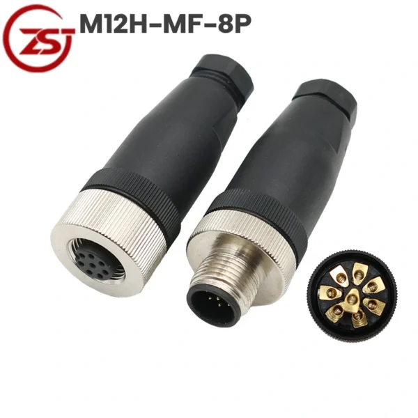 Đầu giắc nối cảm biến chống nước IP68 ZSJ M12H-MF-8P
