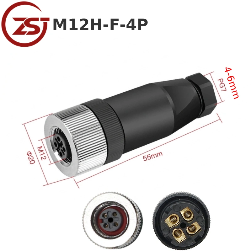 Đầu nối cảm biến M12H-F-4P