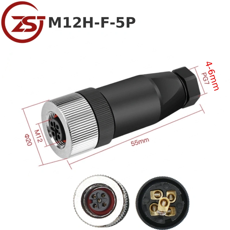 Đầu nối cảm biến M12H-F-5P