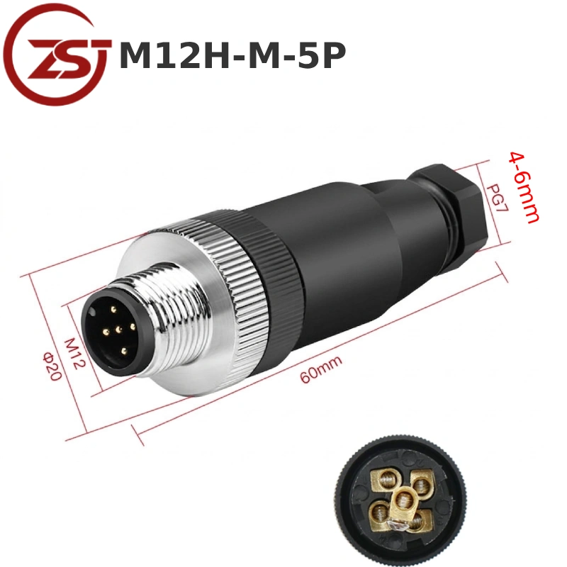Đầu nối cảm biến M12H-M-5P