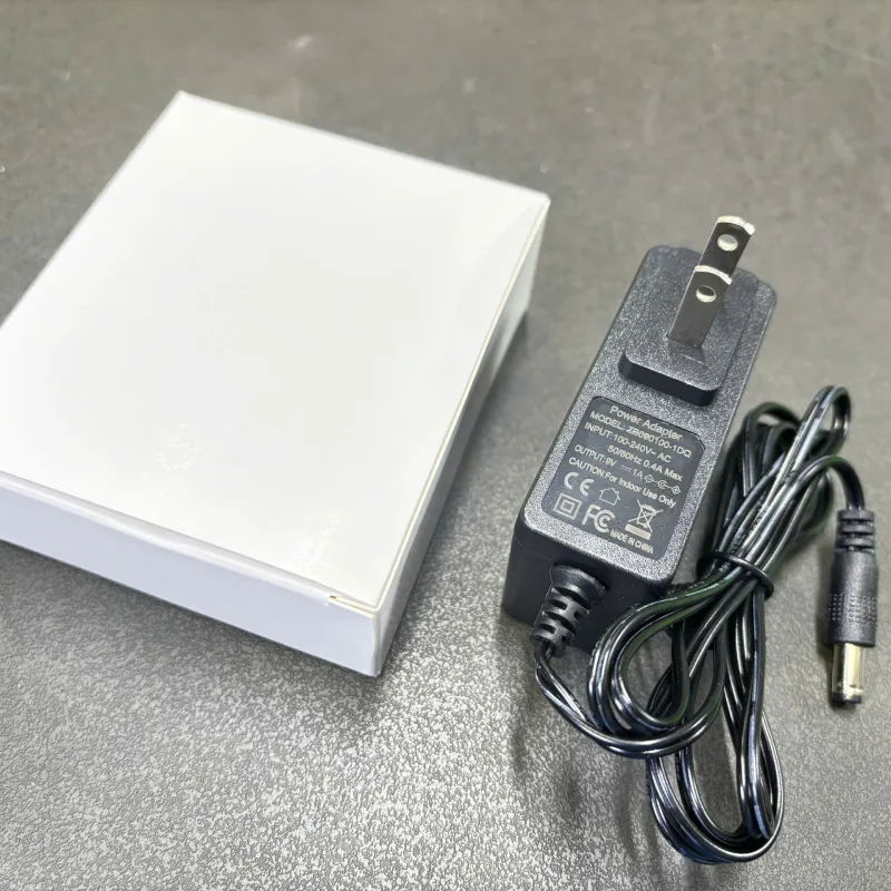 Nguồn DC 9V-1A ZB090100-1DQ chân cắm tròn 5.5x2.5mm 8