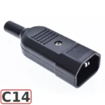 Đầu giắc nối cáp nguồn IEC320- C13 C14 250V/10A dùng cho PDU, UPS - Phích IEC C14