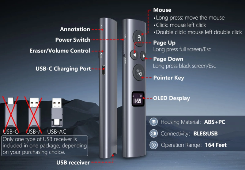 Bút trình chiếu bluetooth cho màn led N95S Ble 8