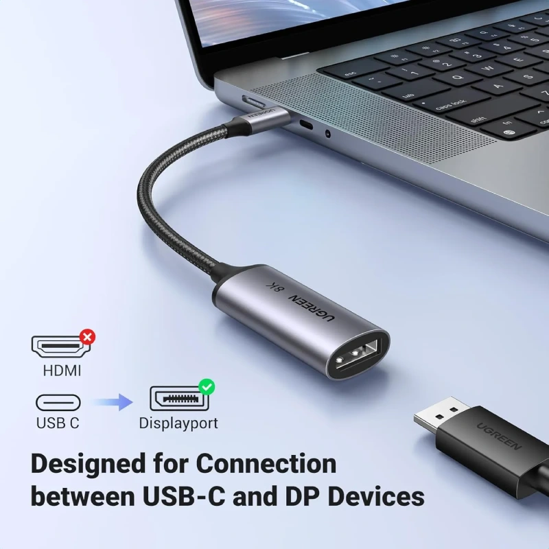 Cáp USB type C sang Dispalyport 8K 4