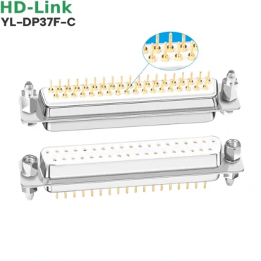 Đầu hàn bo mạch PCB DB37 37 chân HD-Link ~ Kiểu dáng: Đầu cái chân đồng đặc thẳng độ YL-DP37F-C