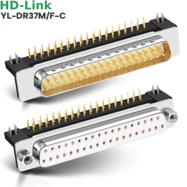 Đầu hàn bo mạch PCB DB37 37 chân đực-cái HD-Link bẻ góc và thẳng - Phụ Kiện Điện Tử Việt Nam
