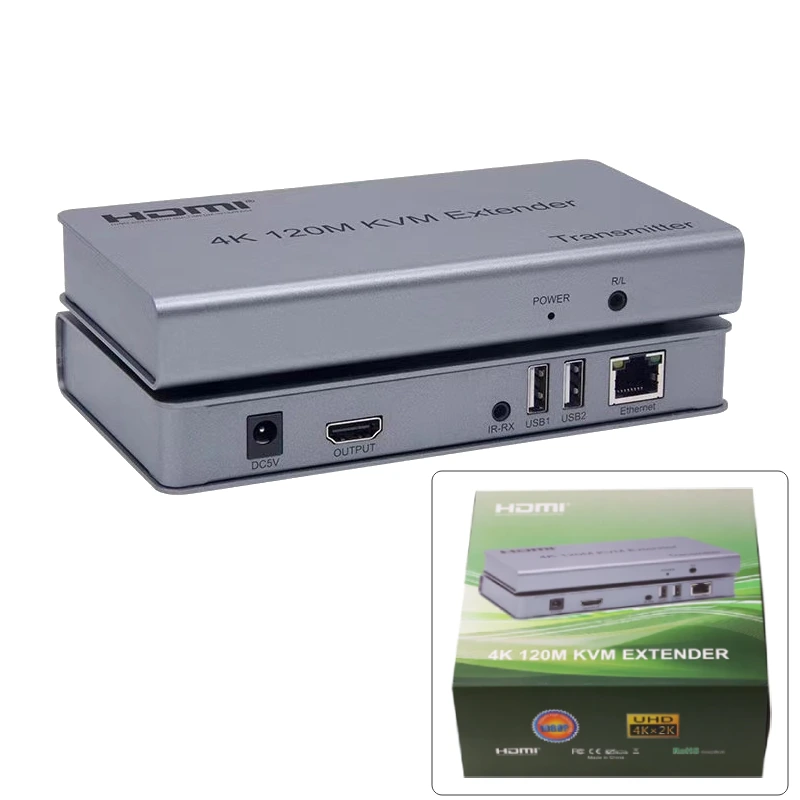 Bộ chuyển đổi HDMI và USB sang cáp mạng 4K 120M KVM Extender - Phụ Kiện Điện Tử Việt Nam Bộ chuyển đổi HDMI và USB sang cáp mạng 4K 120M KVM Extender