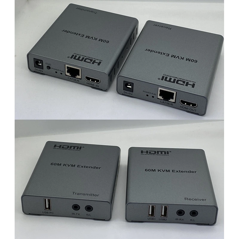 Bộ chuyển đổi HDMI và USB 60m KVM Extender Bộ chuyển đổi HDMI và USB 60m KVM Extender