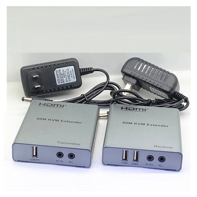 Bộ chuyển đổi HDMI và USB 60m KVM Extender Bộ chuyển đổi HDMI và USB 60m KVM Extender