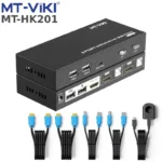 Bộ chuyển mạch HDMI KVM Switch 4 ra 1 cổng - KVM HDMI 4 port V2.0 4K60Hz MT-VIKI MT-HK401 - 2 cổng MT-HK201