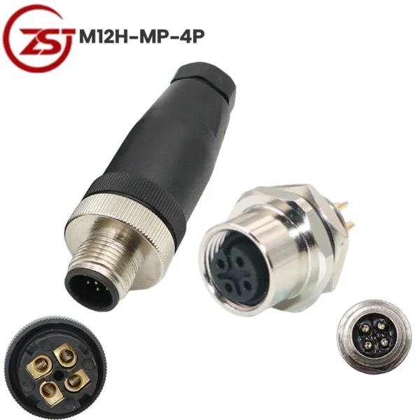 Đầu giắc nối cảm biến chống nước IP68 ZSJ M12H-MP-4P