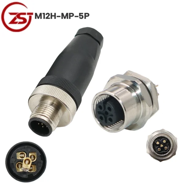 Đầu giắc nối cảm biến chống nước IP68 ZSJ M12H-MP-5P