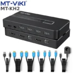 Bộ chuyển mạch HDMI USB KVM Switch 2 ra 1 MT-VIKI MT-KH2S- hỗ trợ 4K60Hz