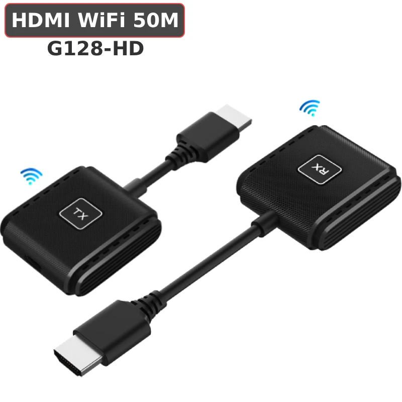 Bộ thu phát HDMI không dây G128 HD 50m băng tần kép 2.4G và 5G - Phụ Kiện Điện Tử Việt Nam Bộ thu phát HDMI không dây G128-HD 0