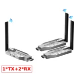Bộ thu phát HDMI không dây G147 HD 50m băng tần kép 2.4G và 5G hỗ trợ kết nối 1-4 màn hình - 1TX+2*RX
