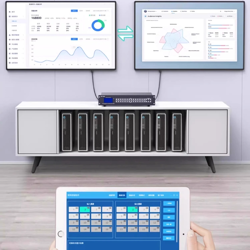Bộ trộn HDMI ma trận 16x16 cổng MT-HD1616L 4 Bộ trộn HDMI ma trận 16x16 cổng MT-HD1616L 4